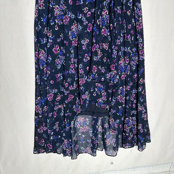 NWT Calvin Klein Womens Sleeveless Maxi Dress Purple Floral Size 22W MSRP $129 - Picture 3 of 11